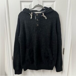 H&M button feature grey hoodie 100% cotton​​​​​​​​​​